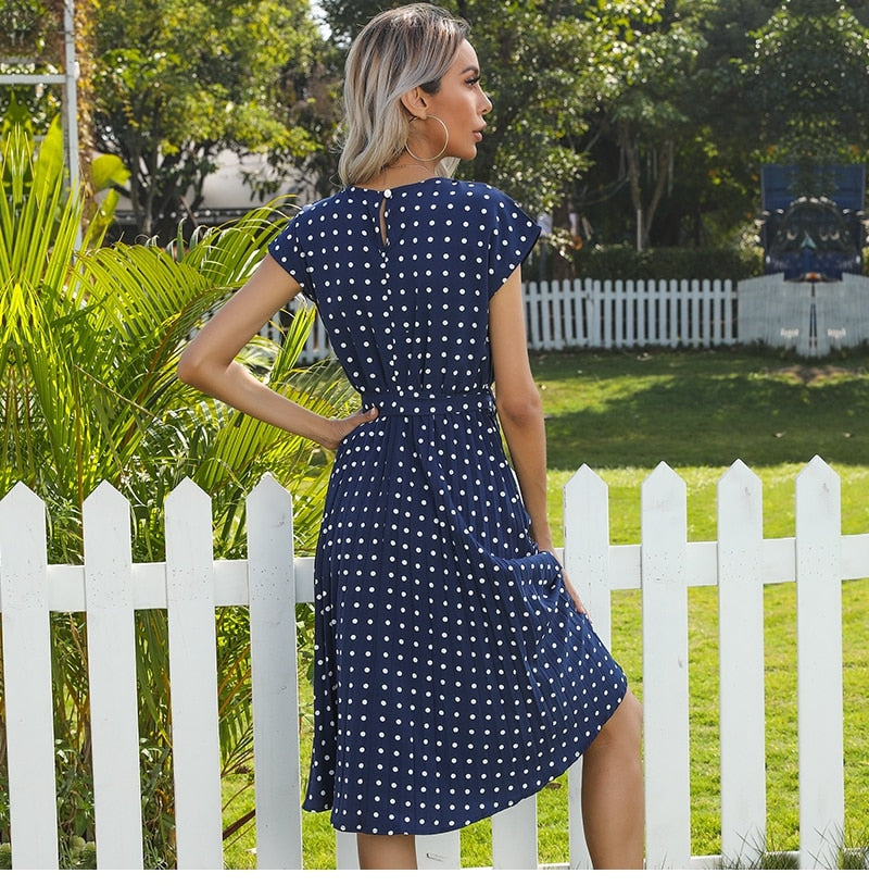 Bella Summer Dot Print Dress