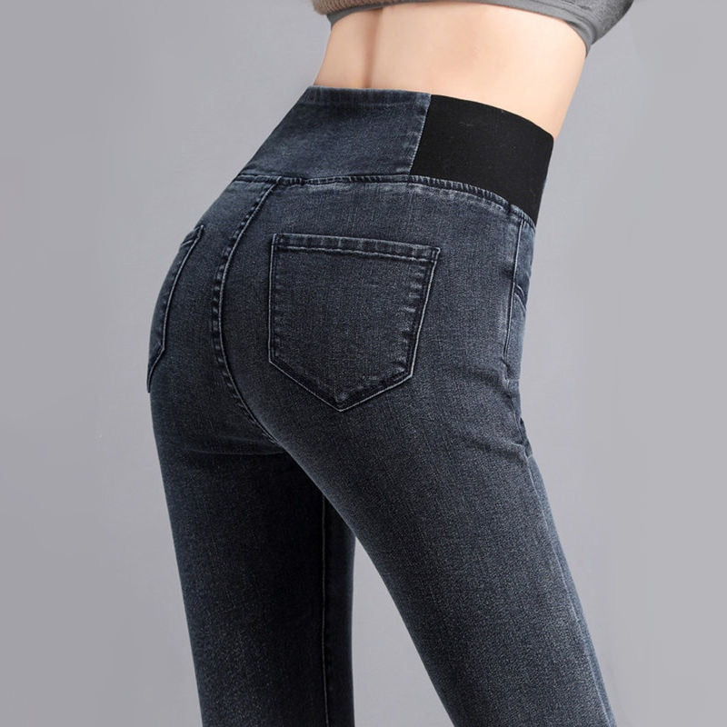 Helena Slim Denim Pants-Bottoms