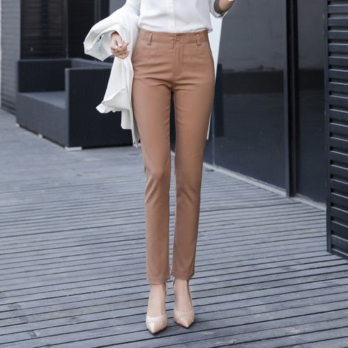 Emely High Waist Trousers-Bottoms