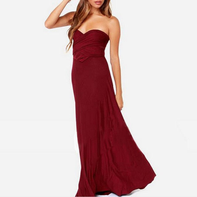 Sexy Women Multiway Wrap Convertible Dress