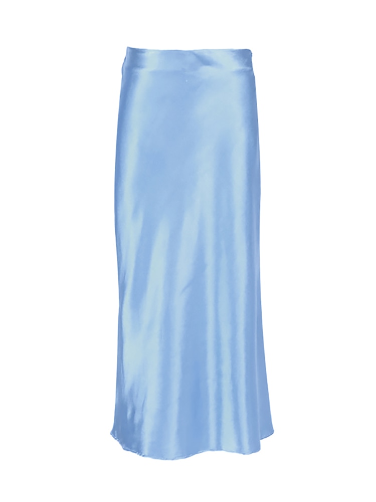 Legacy Solid Satin Silk Skirt-bottoms