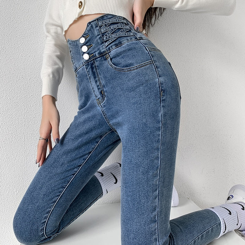 Salem Skinny Pencil Jeans-Bottoms