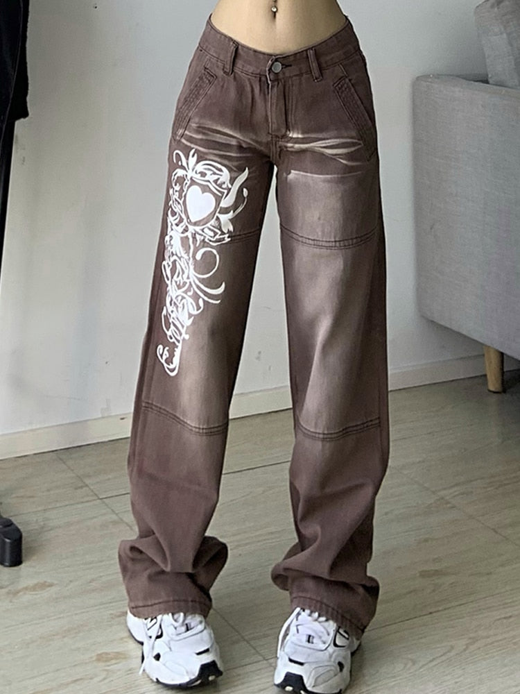 Alma printed Cargo Jeans-Botoms