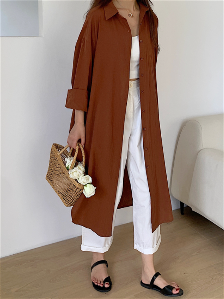 Oversized Long Cotton Dresses