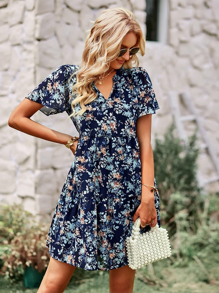 Msfilia Fashion Floral Dress