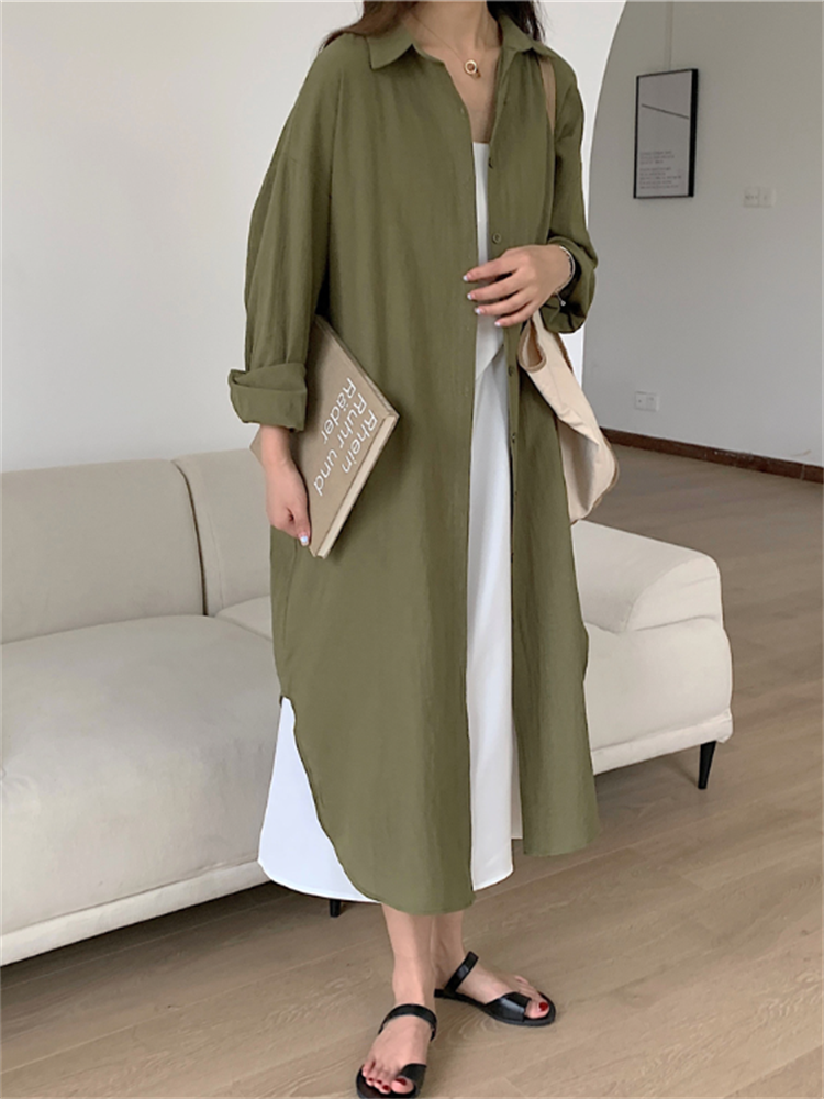 Oversized Long Cotton Dresses