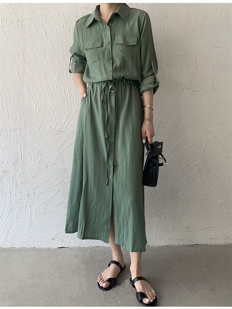 Oversized Long Cotton Dresses