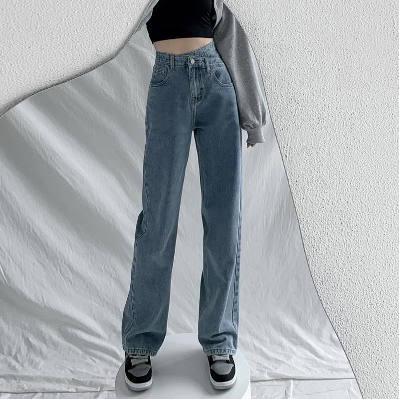 Maryam New Casual Cotton High Waist Jeans-Bottoms