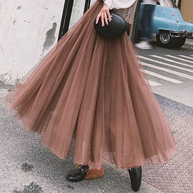 Holly 3 layers Tulle Skirt-Bottoms