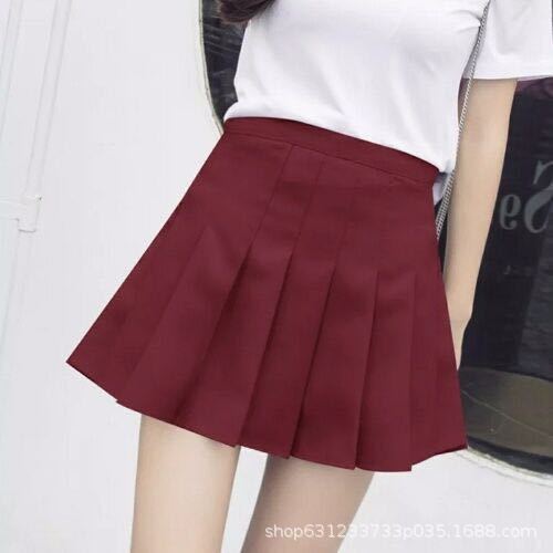 Maren High Waist Pleated Skirt-Bottoms