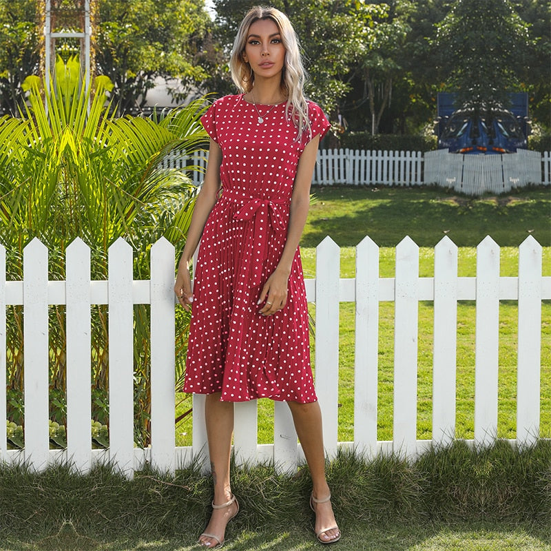 Bella Summer Dot Print Dress