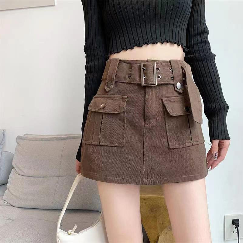 Sylvia High Waist Mini Skirt-Bottoms