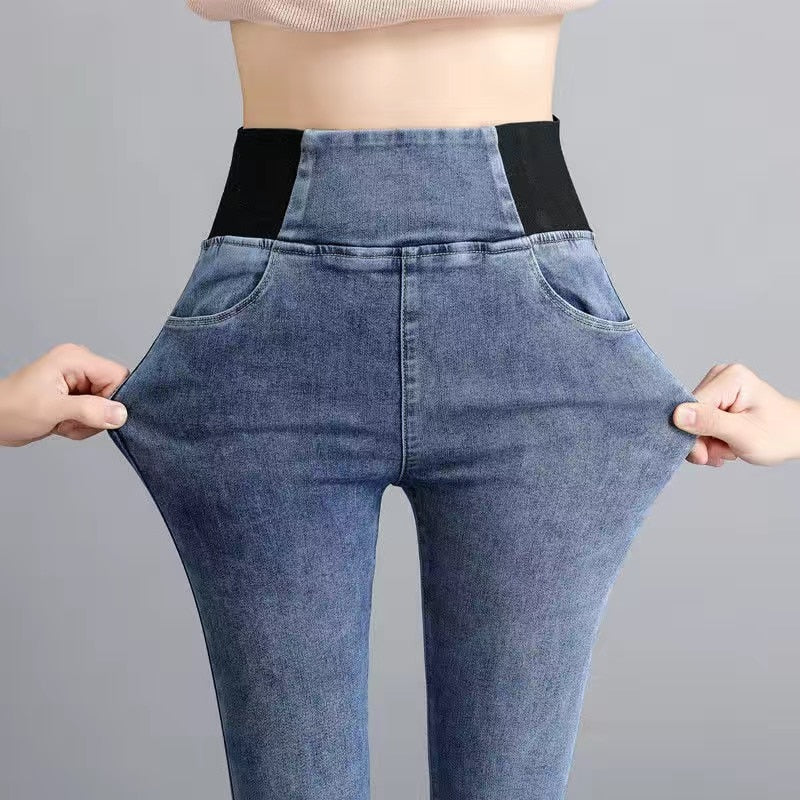 Helena Slim Denim Pants-Bottoms