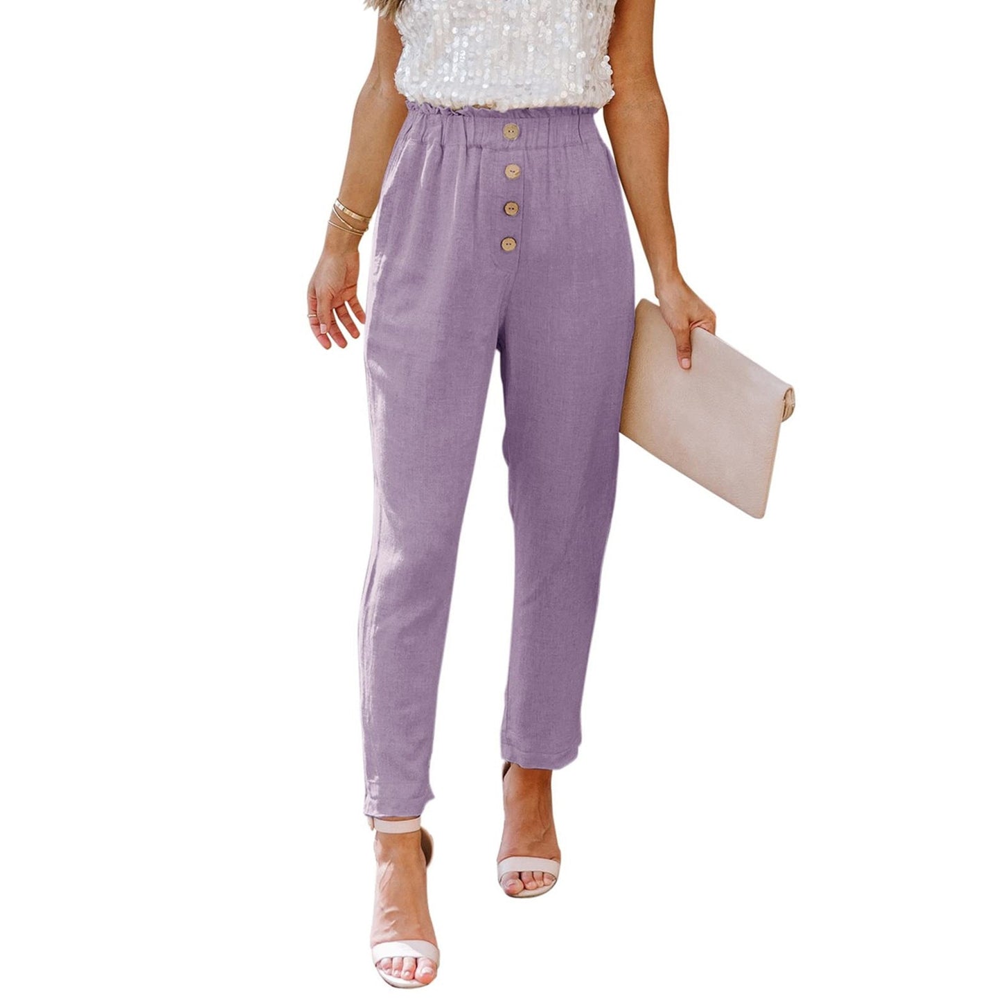 Analia Cotton Pants-Bottoms