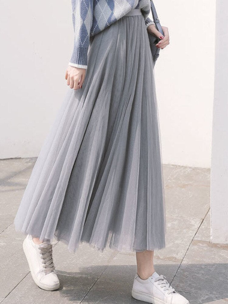 Holly 3 layers Tulle Skirt-Bottoms