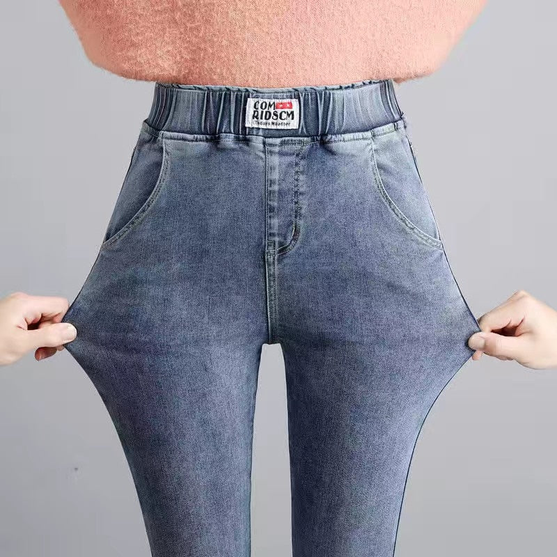 Helena Slim Denim Pants-Bottoms