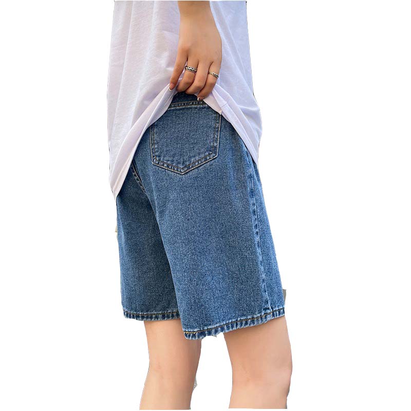 Charleigh Classic Denim Shorts-Bottoms