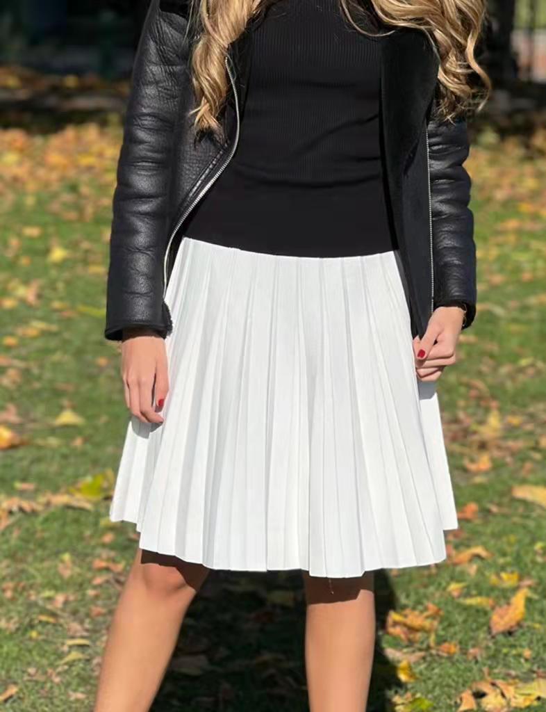 Emelia Pleated Skirt-Bottoms