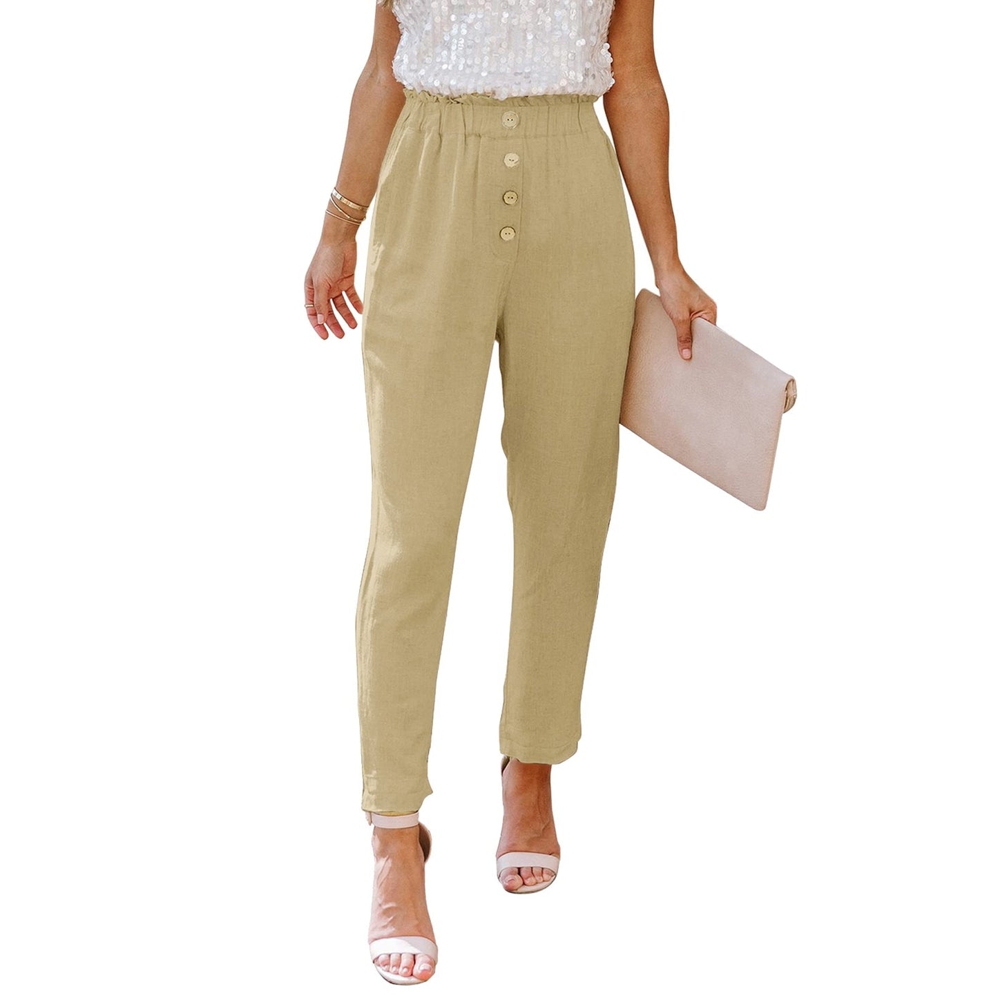 Analia Cotton Pants-Bottoms