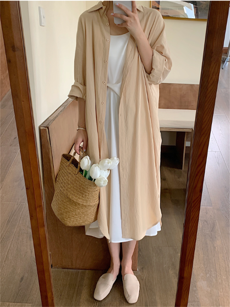 Oversized Long Cotton Dresses