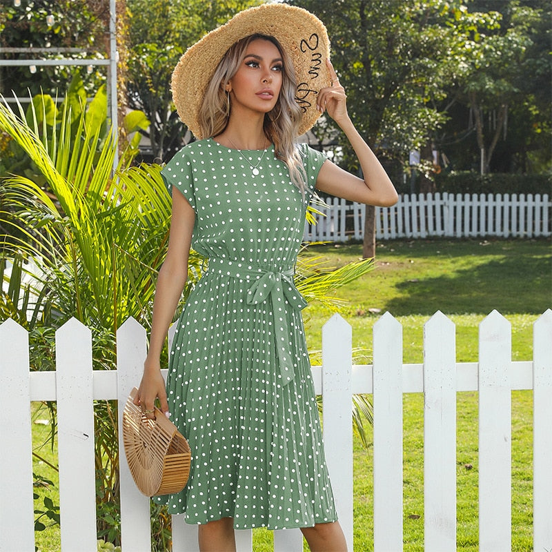 Bella Summer Dot Print Dress