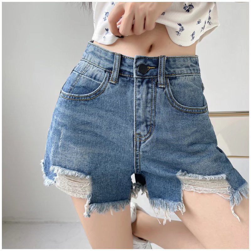 Jessica denim shorts-Bottoms