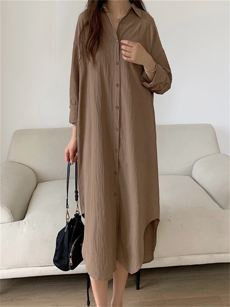 Oversized Long Cotton Dresses