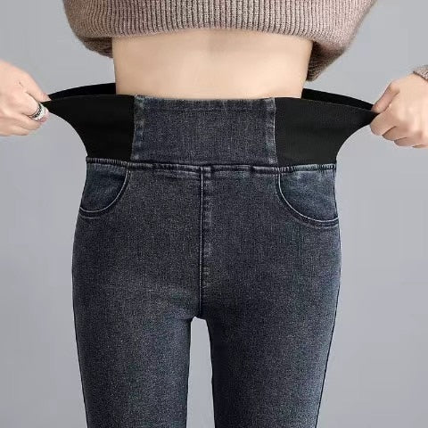 Helena Slim Denim Pants-Bottoms