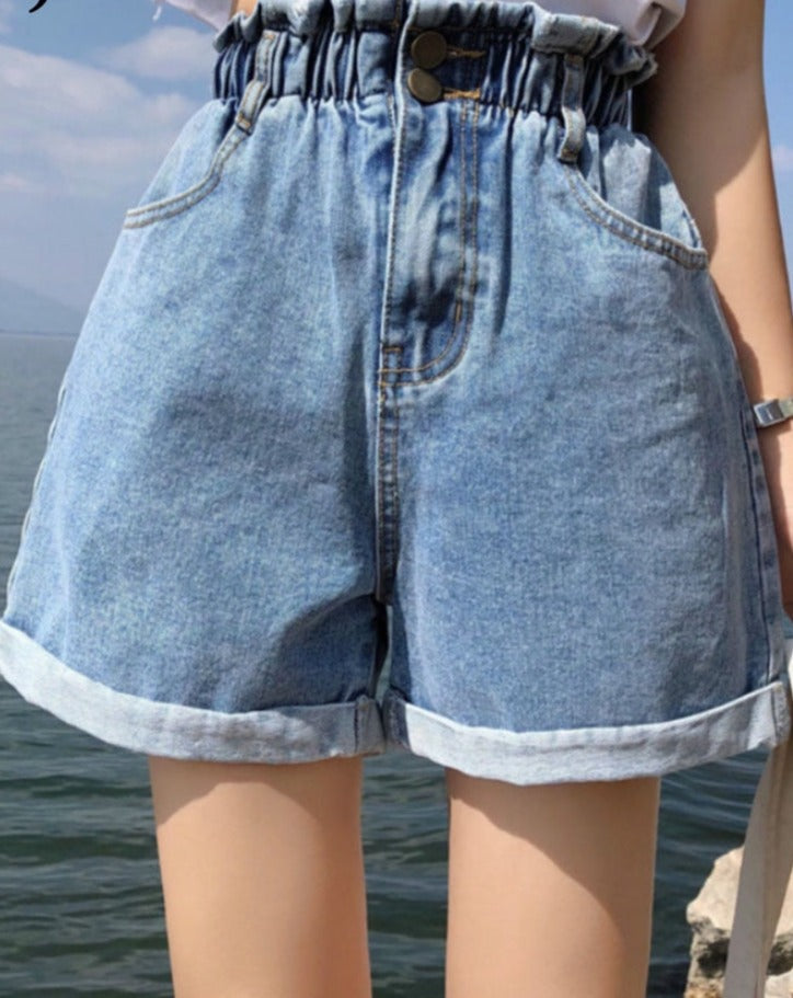 Leona Denim Shorts-Bottoms